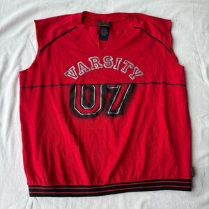 Route 66 Red Varsity Graphic Tank Top